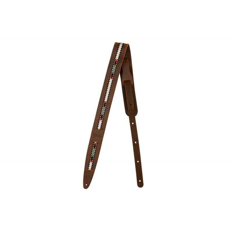 Гитарный ремень FENDER STRAP ACOUSTIC PARAMOUNT LEATHER BROWN